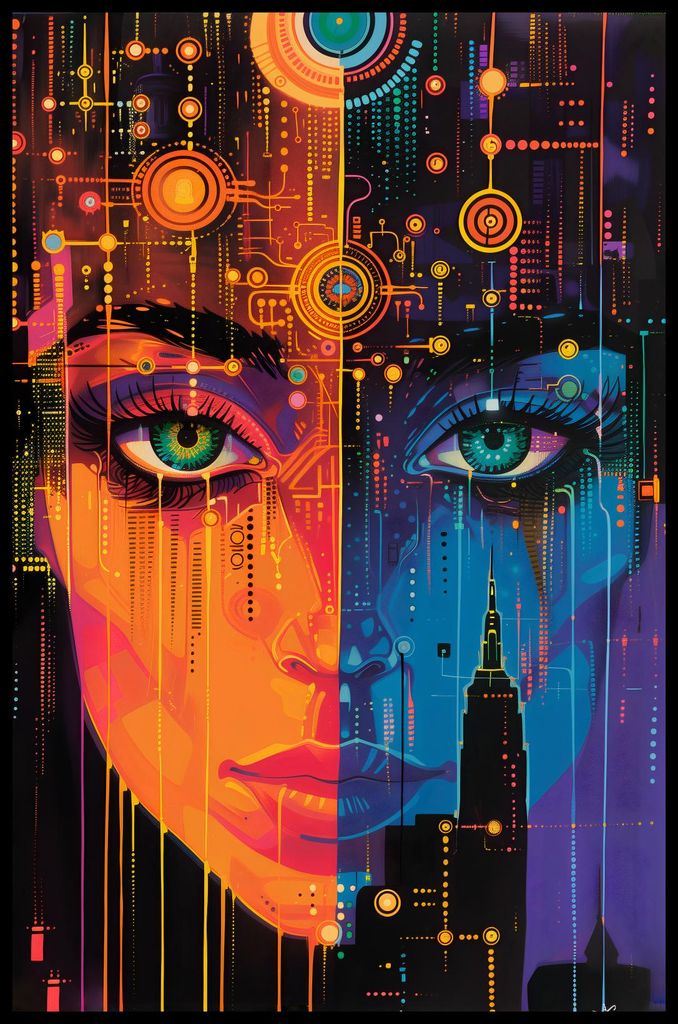 Plakat 53x81cm Digitale Psyche