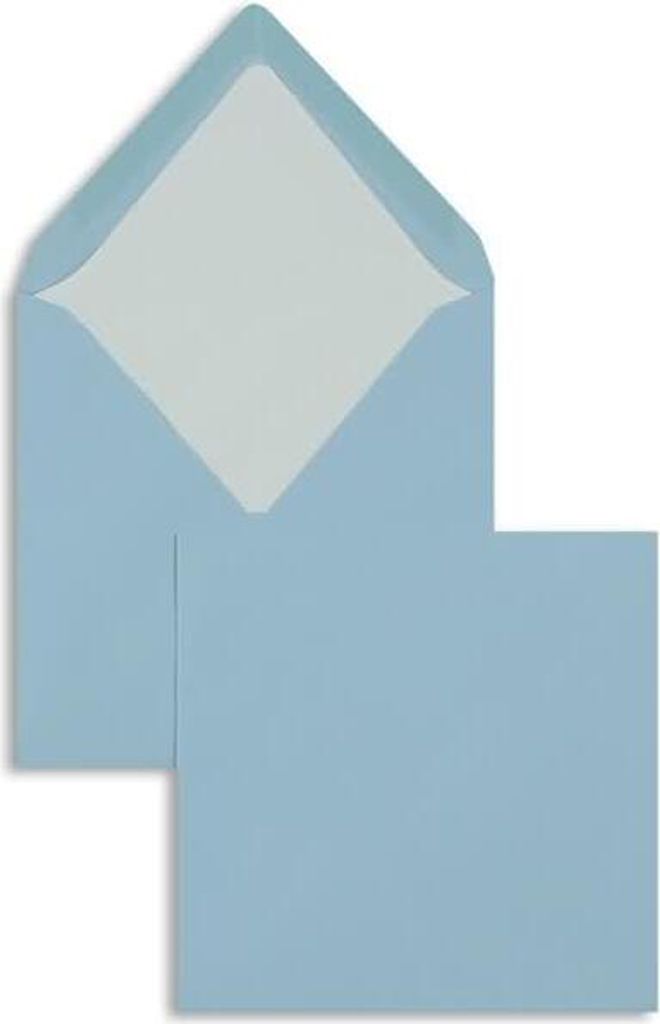 Briefumschläge 164x164mm 100g/qm gummiert VE=100 Stück aqua
