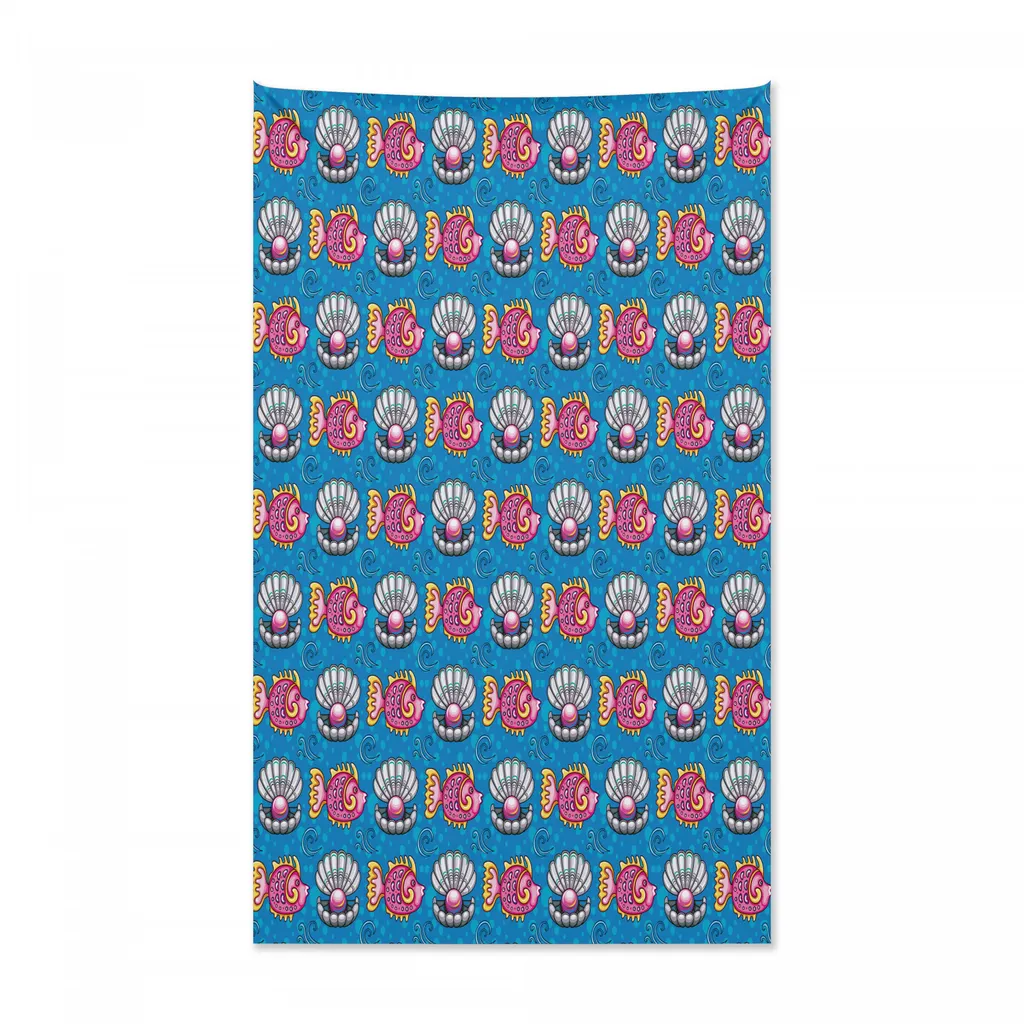 Arazzo Parete Abakuhaus Pearls: Tessuto Microfibra 140x230 Lavabile
