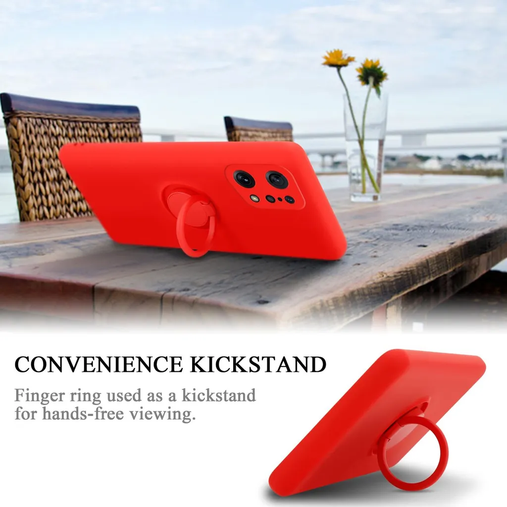 Cadorabo Custodia per Oppo FIND X5 Custodia protettiva in rosso Custodia per telefono cellulare Custodia TPU Cover - 7
