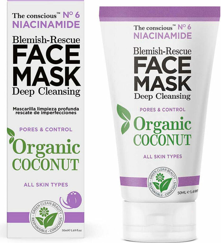 The Conscious Niacinamide Coco Moisturising Facial Mask 50 ml