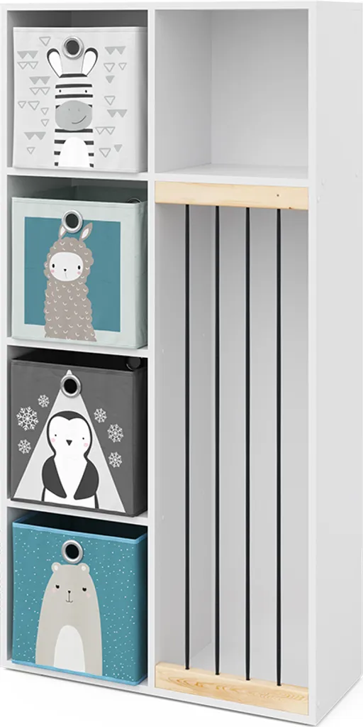 Rangement chambre enfant Vicco Marvin : fini le désordre avec ses 4 boxes