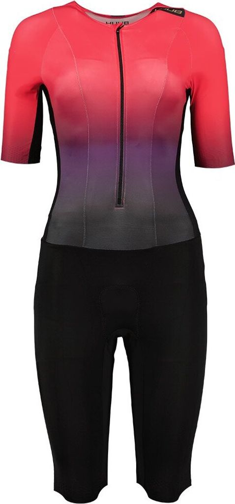 Huub Collective Kurzarm-trisuit Rot L Frau Rot L