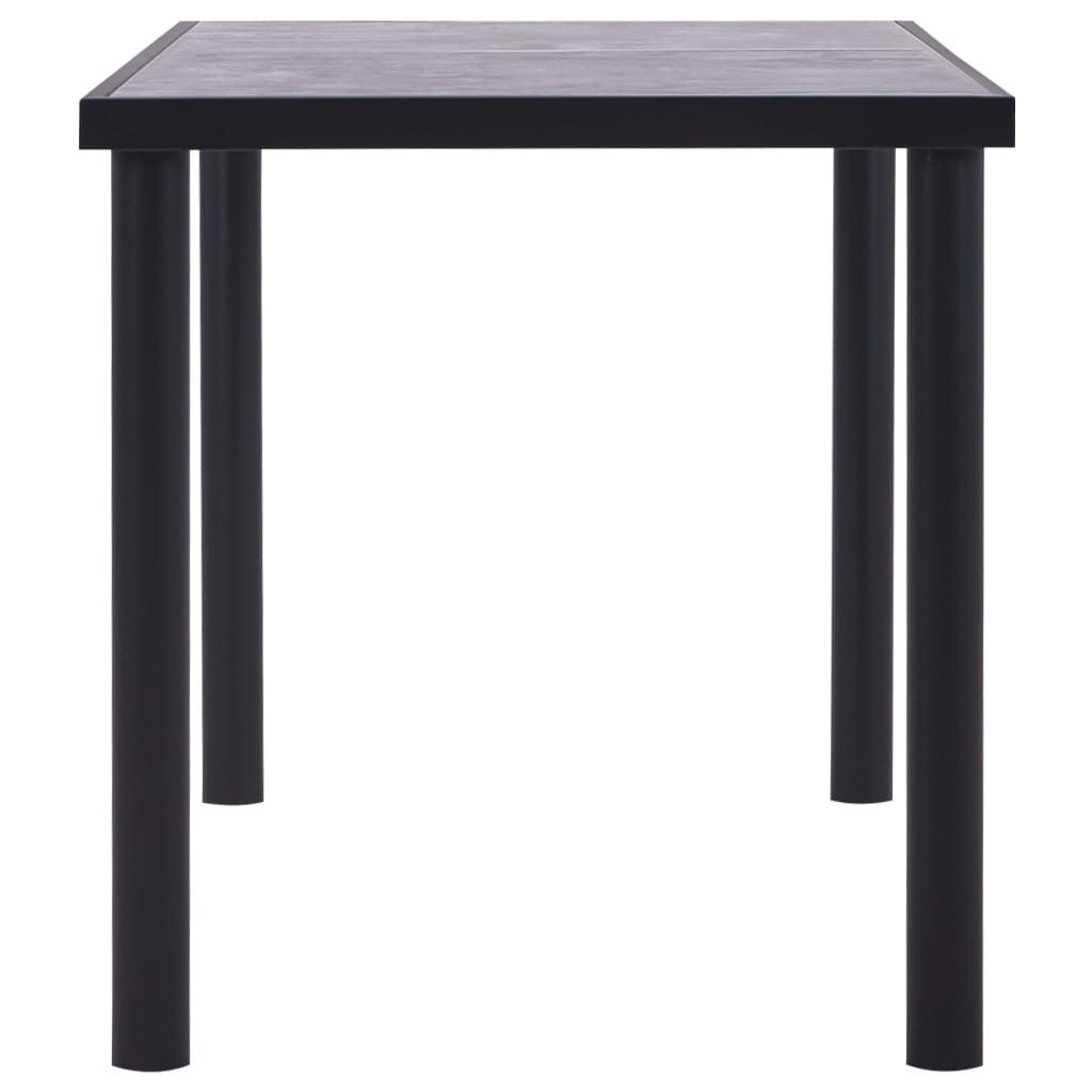 "im Sonderangebot"Esstisch für 2-4 Personen - CLORIS - Küchentisch - Schwarz und Betongrau 140 x 70 x 75 cm MDF - DEMöbel8498186