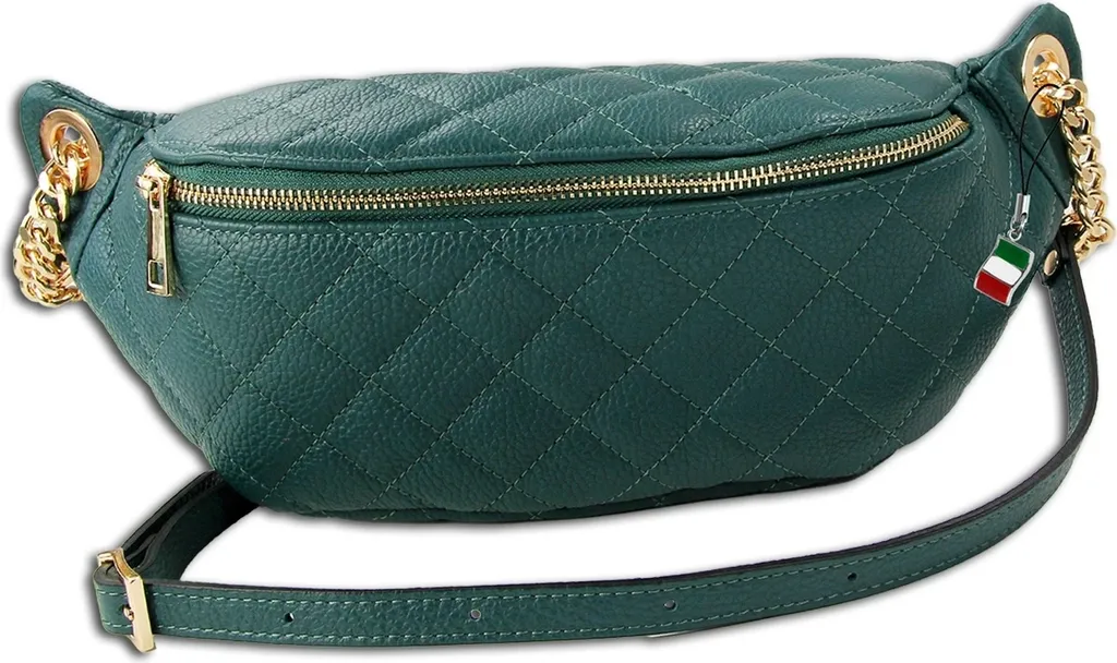 Florence Sac en cuir Sac banane aquamarine turquoise OTM811T Chic