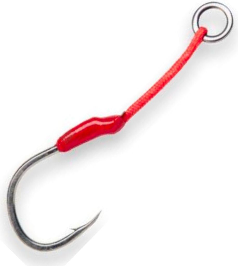 Savage Gear Bloody Assist Single Hook J - 4 Assisthaken, Größe:4/0