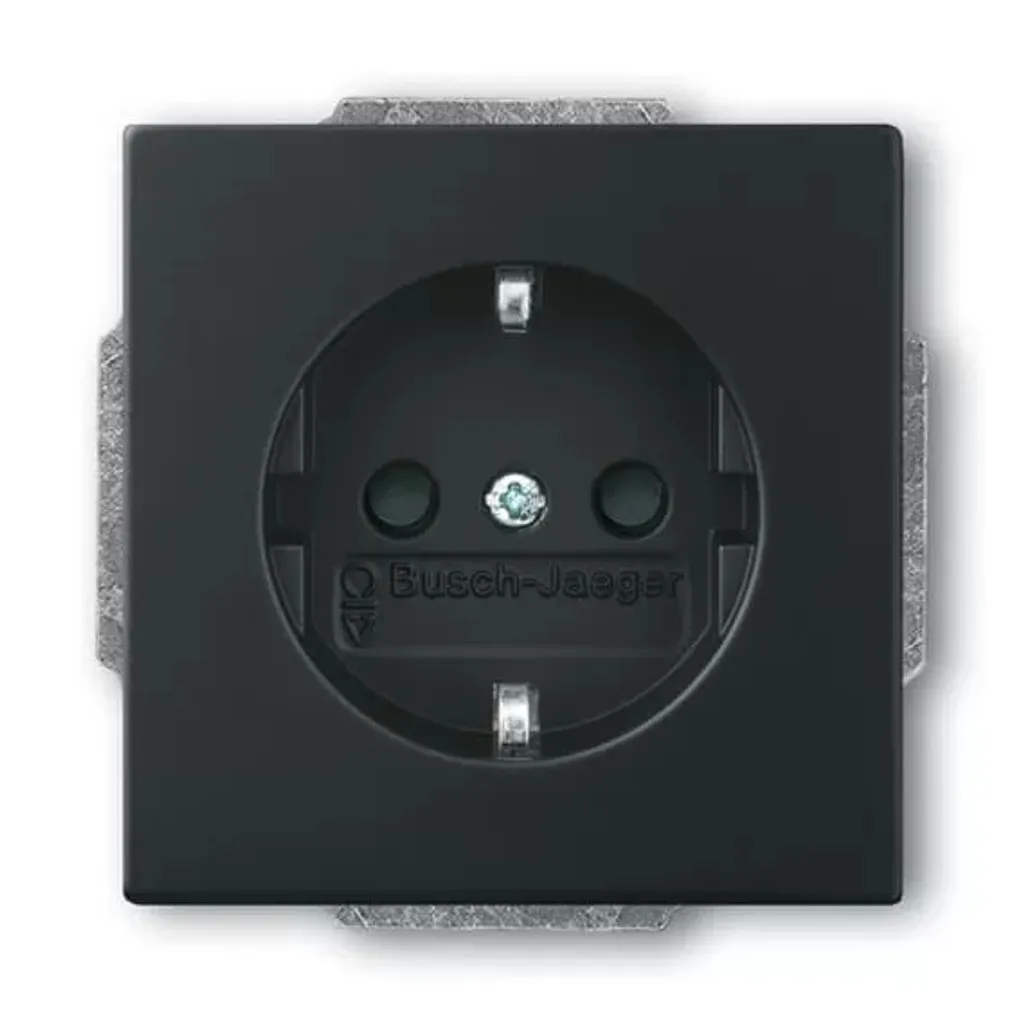 Busch-Jaeger 2300 EUCB-885 Prise de courant avec terre CEBEC Noir Mat