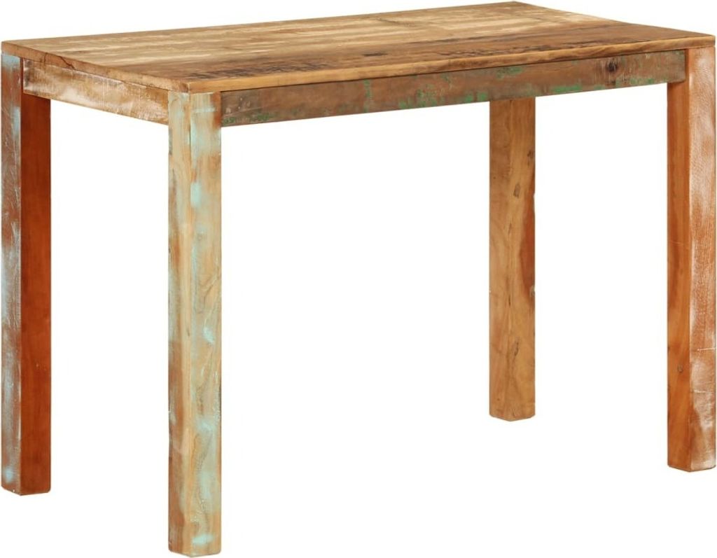 The Living Store Esstisch 110x55x76 cm Altholz Massiv