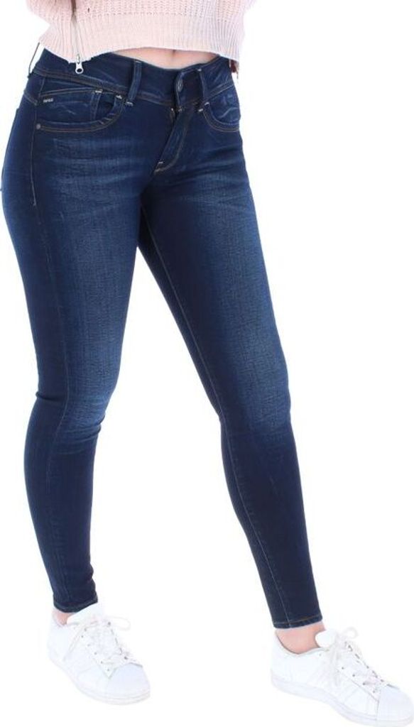 G-Star Damen Lynn Mid Waist Skinny Jeans Faded Blue W31/L32