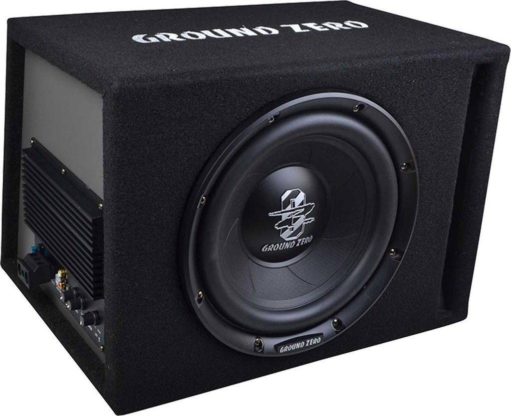 Ground Zero GZIB 25BR-ACT | 25 cm Bassreflex Aktiv-Gehäusesubwoofer