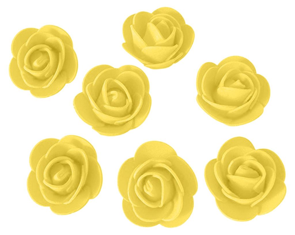 500 Stück Mini-Kunstrosen aus Schaumstoff, kleine Rosenköpfe für DIY-Blumenarrangements, Wandgirlanden, Hintergründe, Hochzeiten, Brautpartys u...
