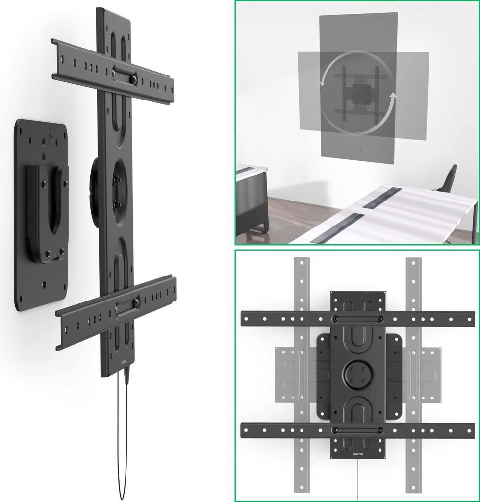 Supporto a parete per TV in formato verticale e orizzontale Immagine del prodotto 