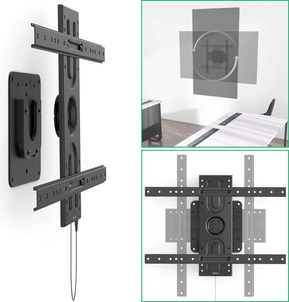 Support mural rotatif 90° pour TV 80 pouces : finissez-en avec les reflets
