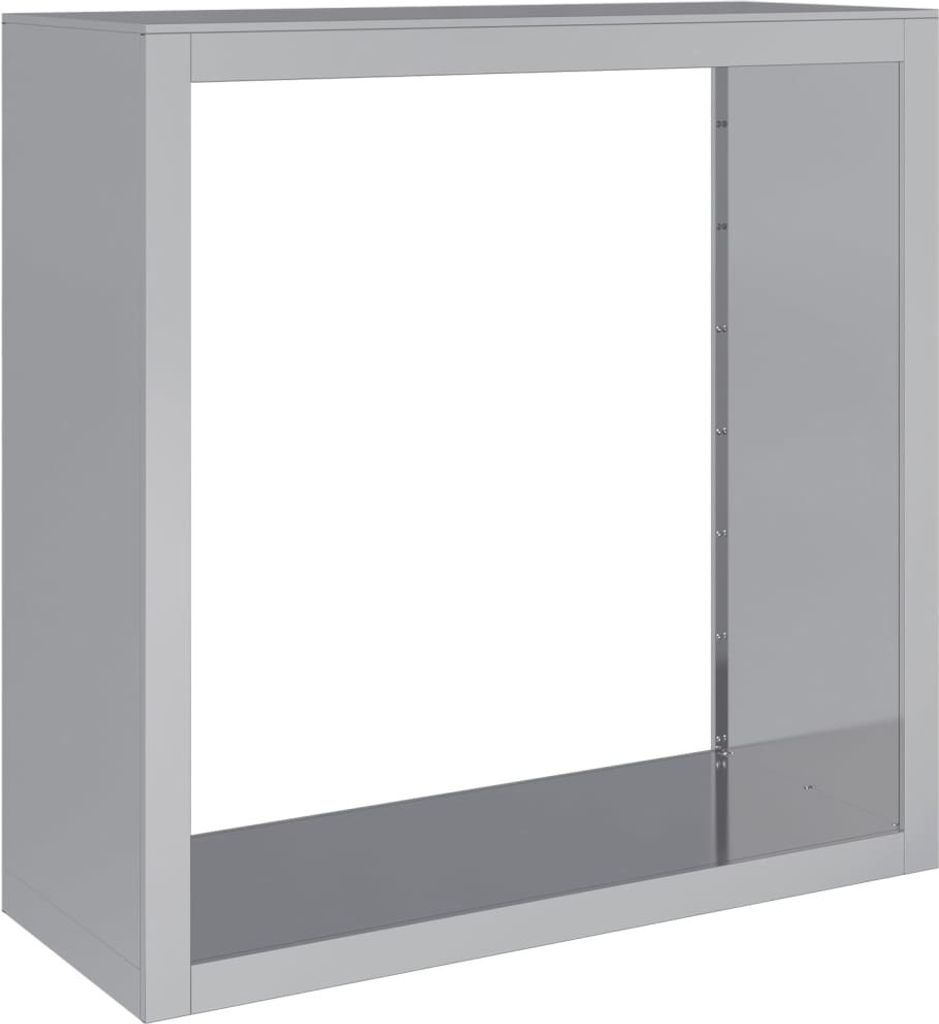 vidaXL Stojak na drewno opałowe 100x40x100 cm Stal Zdjęcie produktu 