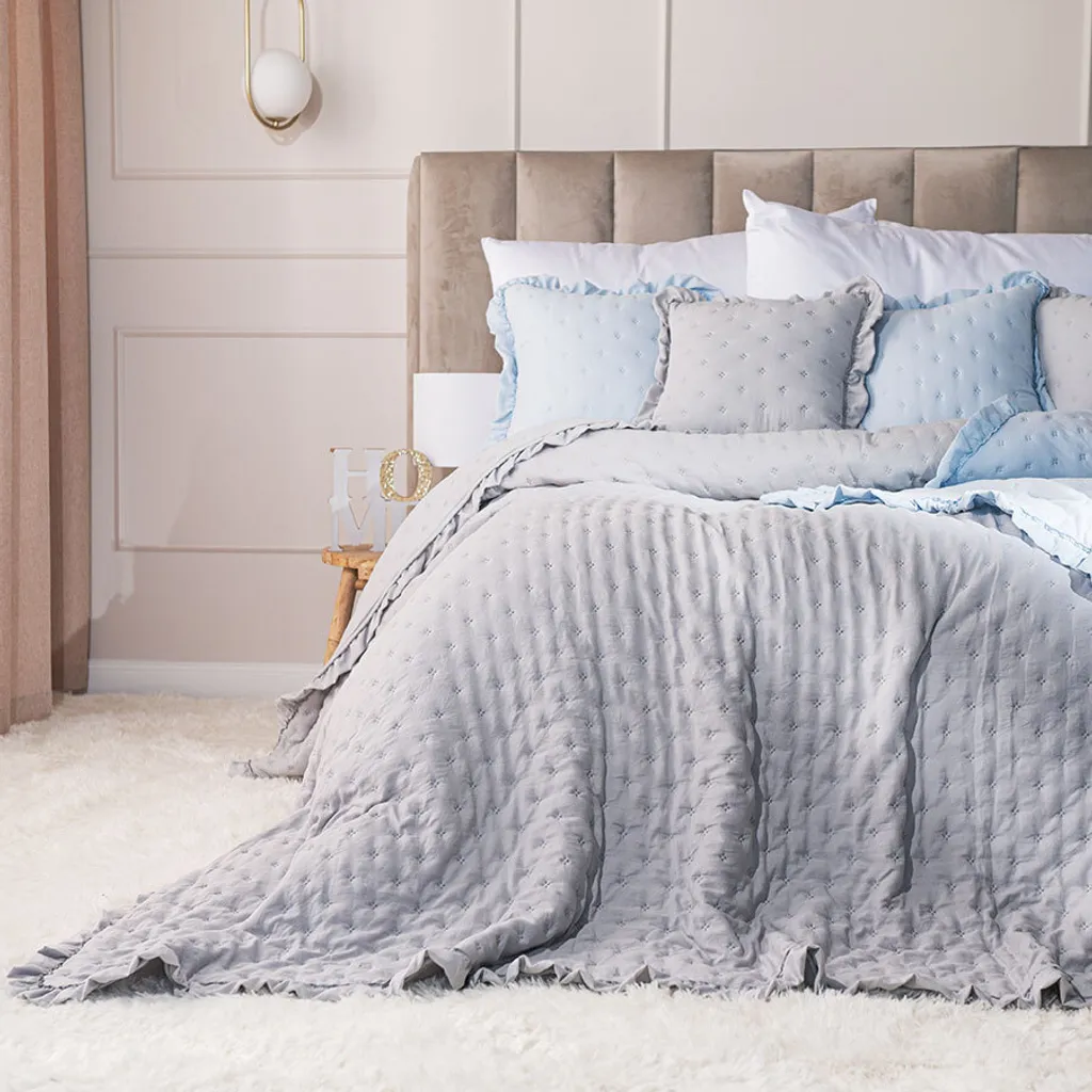 Copriletto WERONA Grigio 170x210 Mybesthome - Offerta Biancheria Casa