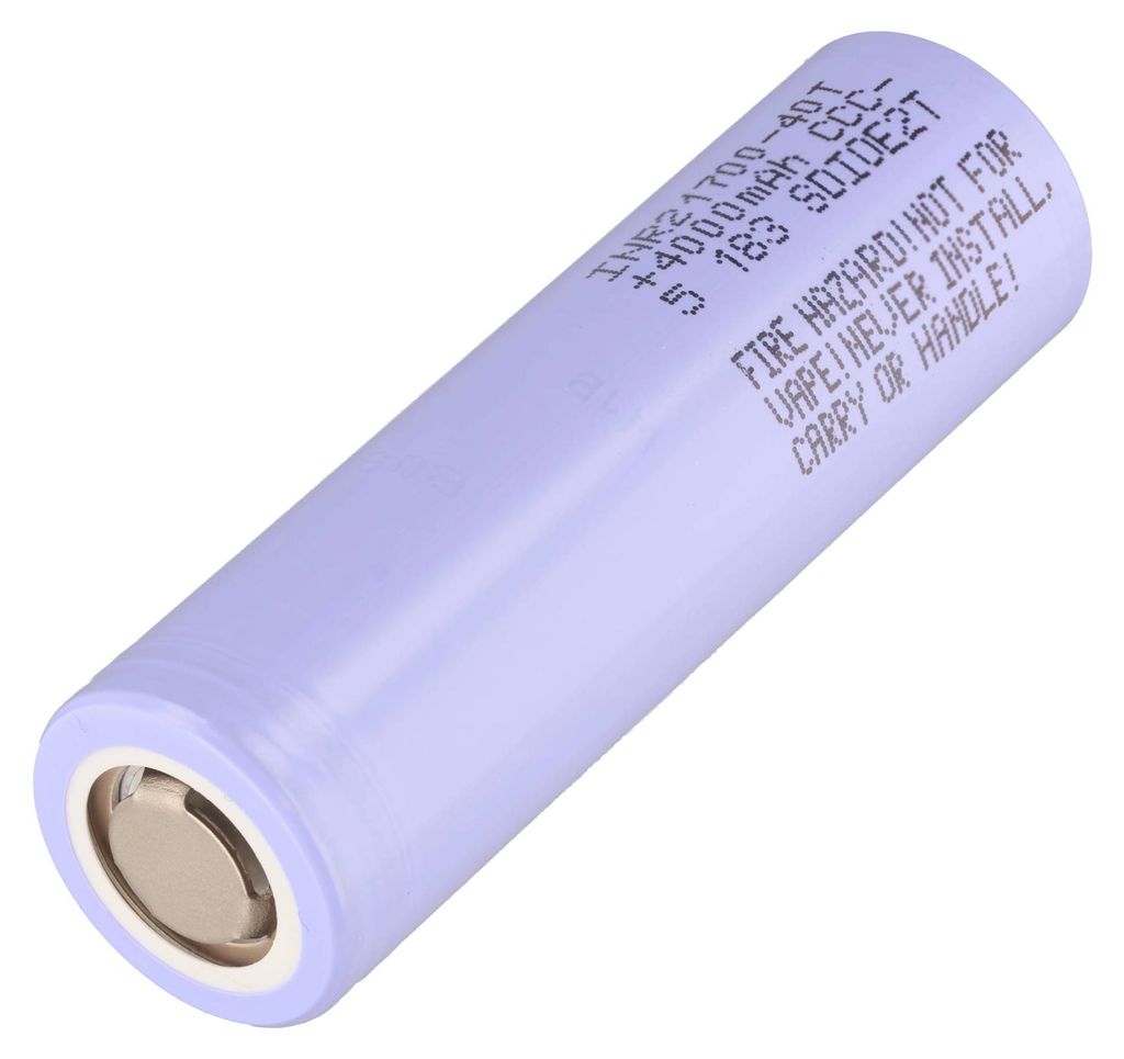 Batería de iones de litio Samsung INR21700-40T, 4000 mAh, Imagen del producto 