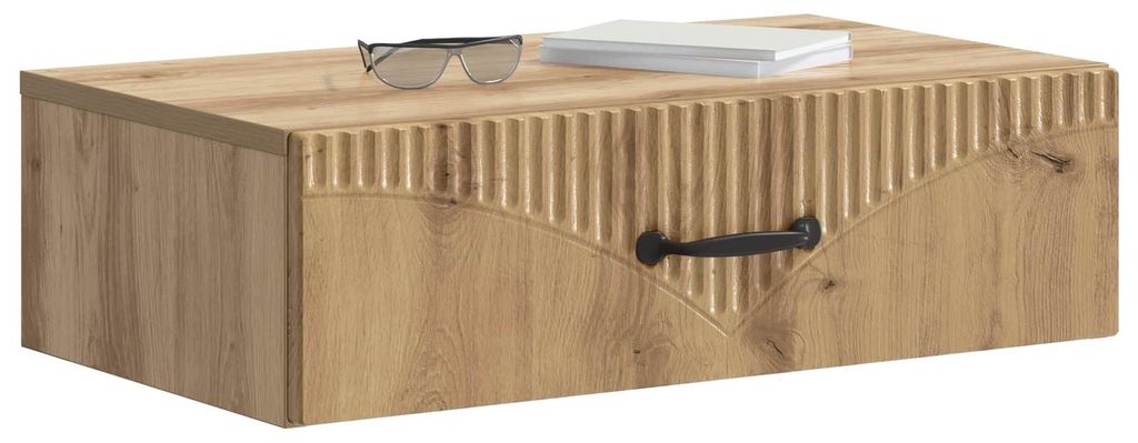 vidaXL Wandmontierter Beistelltisch Artisan-Eiche 59 x 34,5 x 17 cm