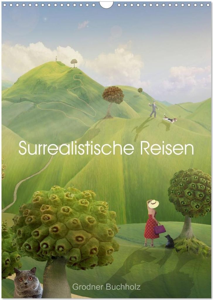 Surrealistische Reisen (Wandkalender 2026 DIN A3 hoch), CALVENDO Monatskalender