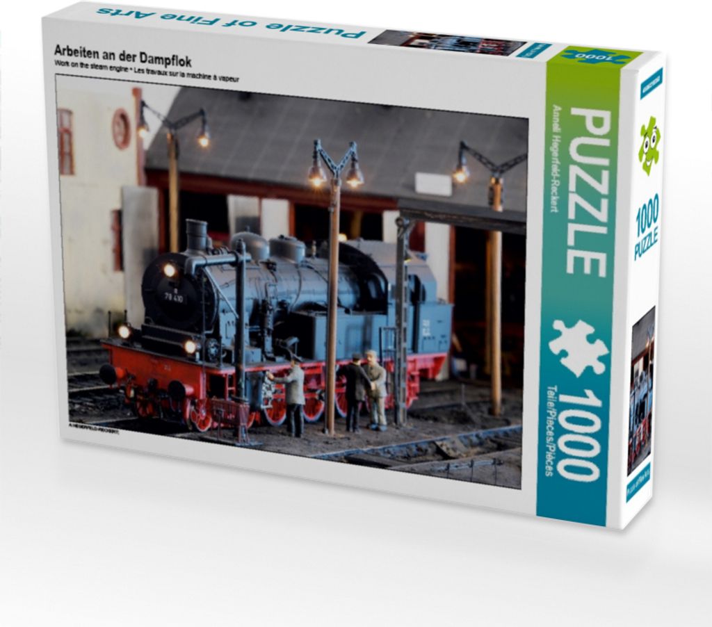 Calvendo Arbeiten an der Dampflok 1000 Teile Puzzle quer 640x480mm, Hegerfeld-Reckert Anneli; 7296738