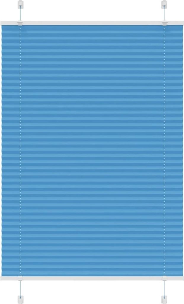 Plissee Blau 85x100 cm Stoffbreite 84,4 cm Polyester