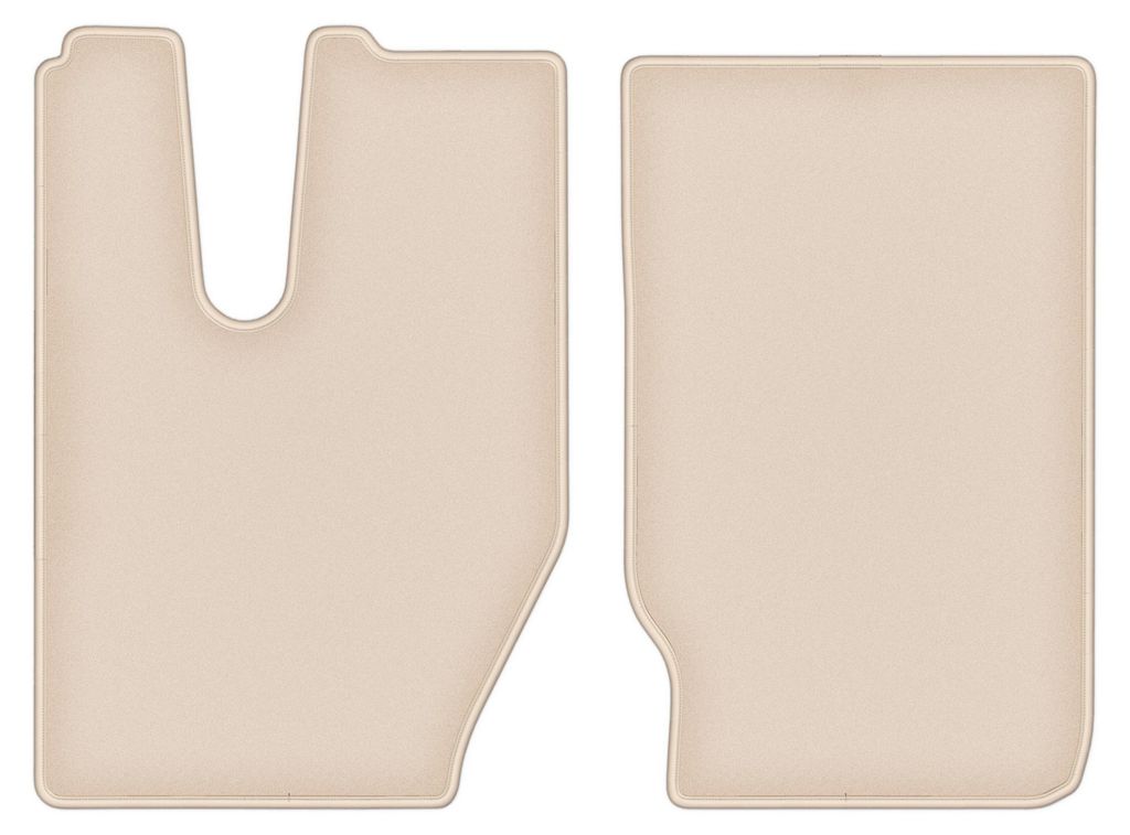 DURBAN Beige Velours-Fußmatten-Set für Iveco X-WAY Nutzfahrzeug (2020-)