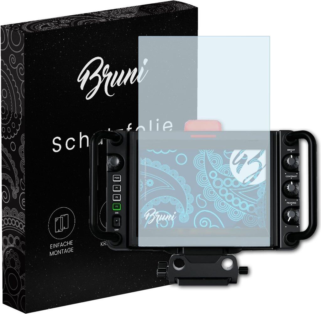 Bruni Basics-Clear 2x Schutzfolie kompatibel mit Blackmagic Design Studio Camera 6K Pro Folie
