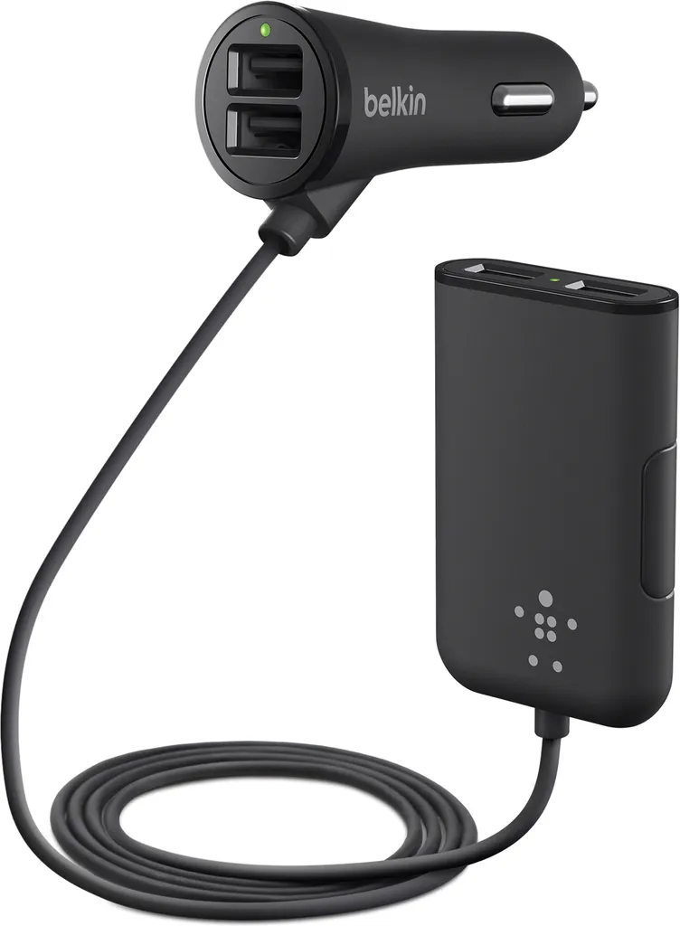 Chargeur Voiture pour Passagers Arrière Idéal Voyages et Vacances USB