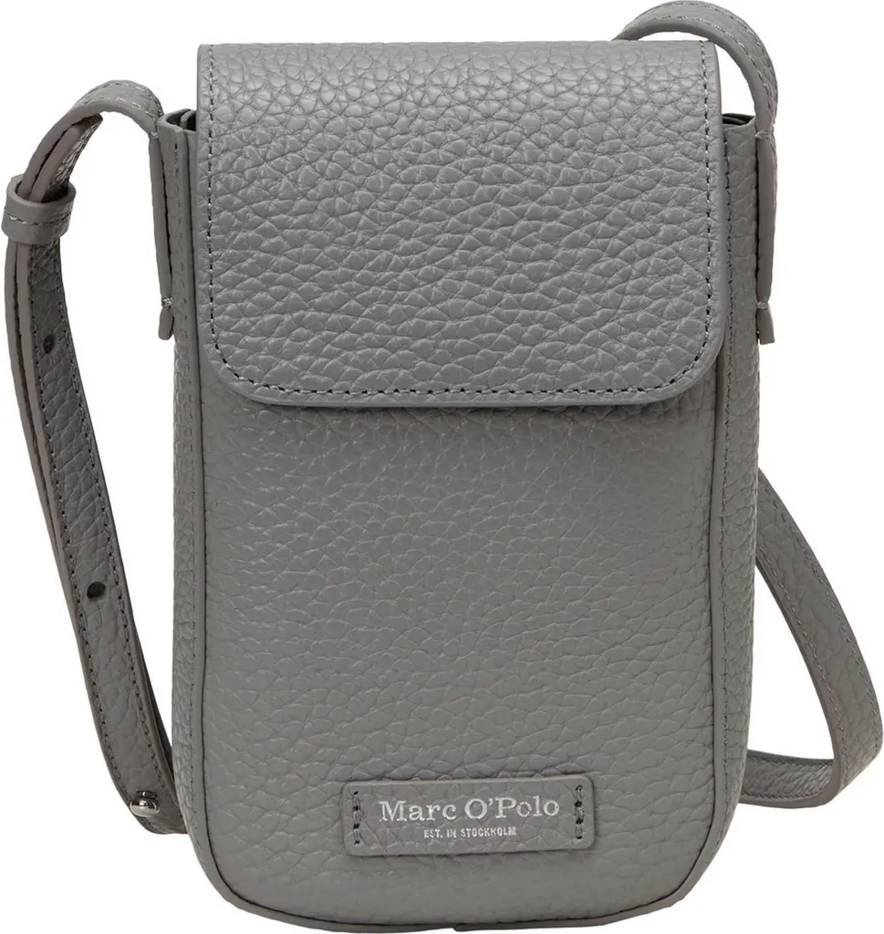 Marc O'Polo Becky Borsa Smartphone Grigio | Tracolla Pelle Premium