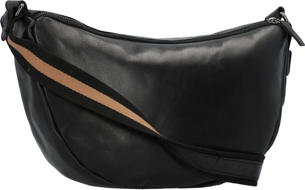 Sac de voyage compact Harold's Caugio en cuir noir - Idéal pour sorties