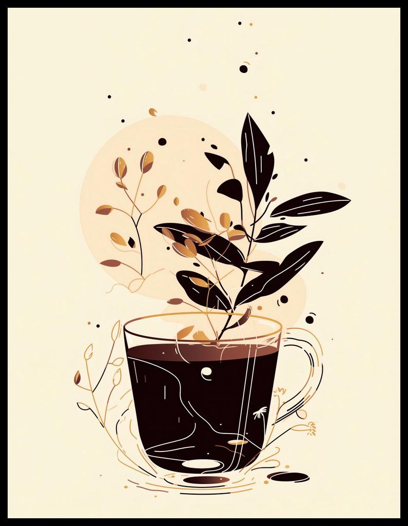 Poster 50x65cm Herbsttopf