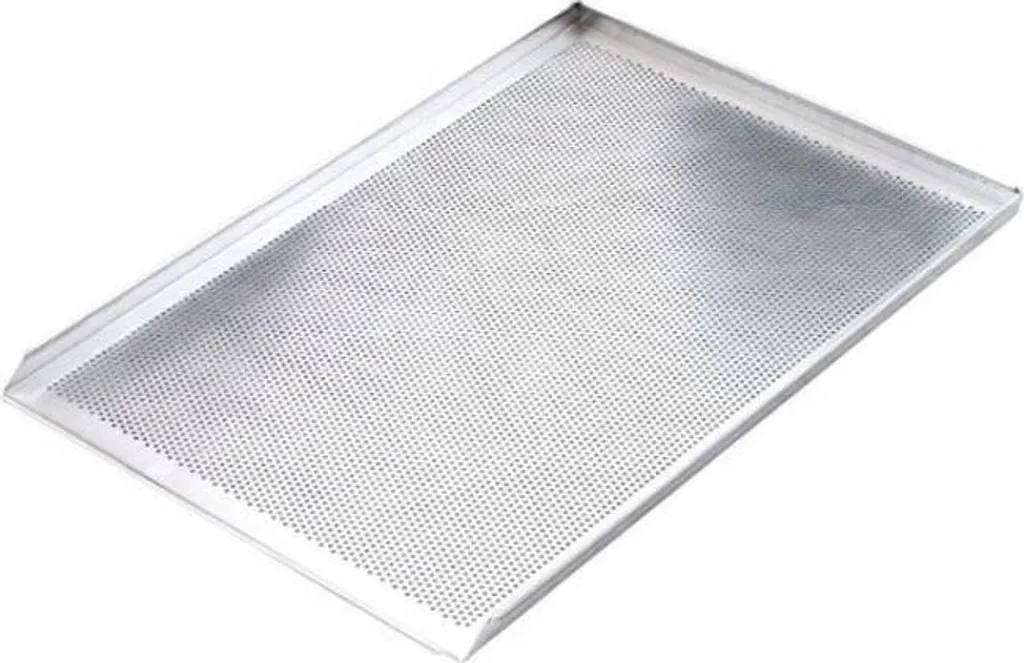 Teglia in alluminio, spessore perforato 1,5 mm, 600X400 mm