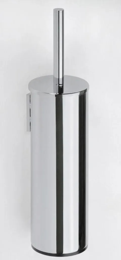 Goupillon de toilettes mural OMEGA en laiton chromé noir 9,5x39x10,5 cm