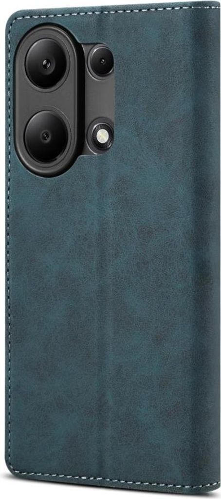 Lenuo Leather Flip-Case für Xiaomi Redmi Note 13 Pro, Blau