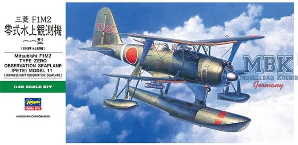 Réussir sa Maquette Mitsubishi F1M2 Type Zero Pete 1/48 Hasegawa JT96