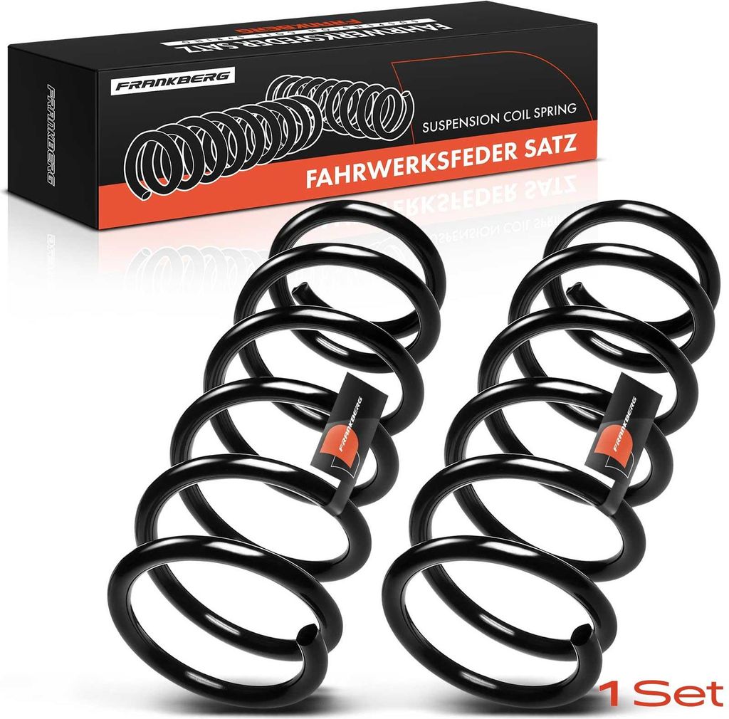 Frankberg 2x Fahrwerksfeder Hinterachse für Nissan Almera II N16 Hatchback 2000-2006