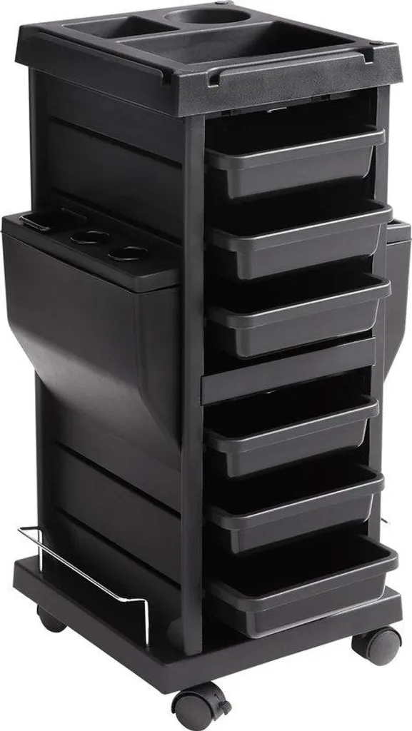 Servante d'atelier 7 niveaux à 6 tiroirs, rangement outils 65 kg