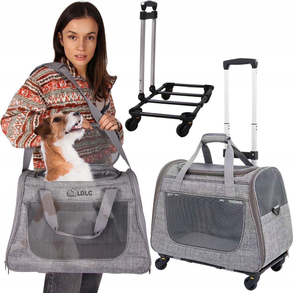 Sac de transport pour chiens et chats, trolley, sur Image du produit 