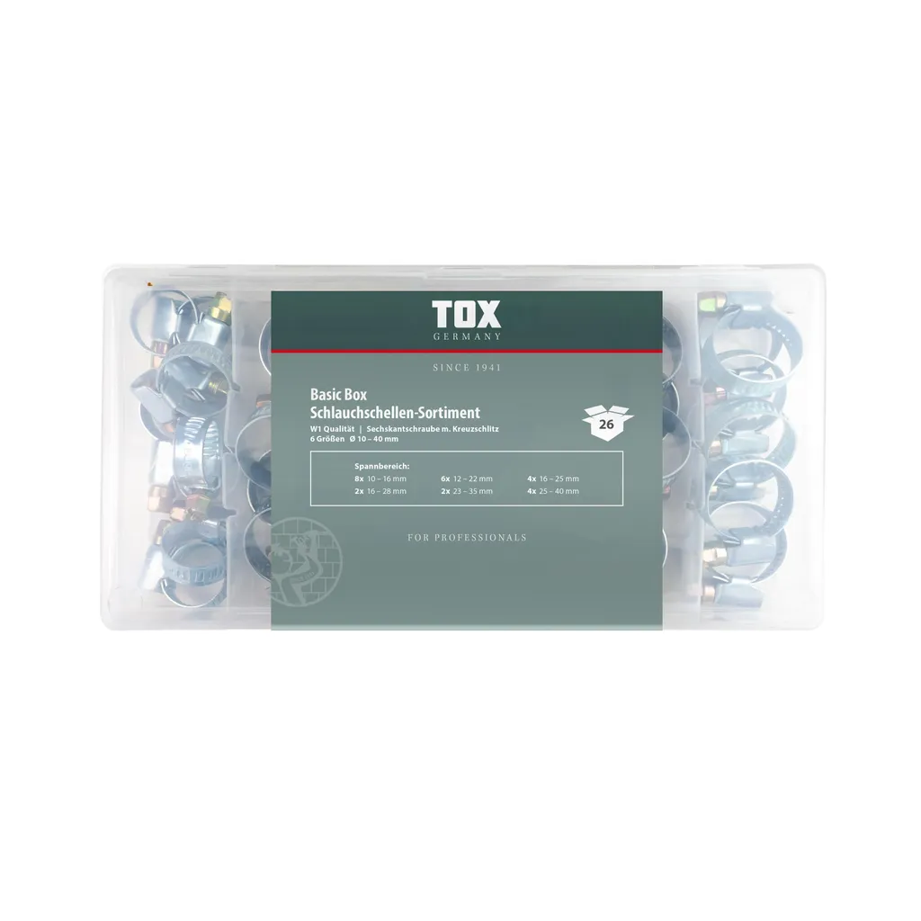 Colliers de Serrage TOX 09490208 BASIC en Acier de Haute Qualité