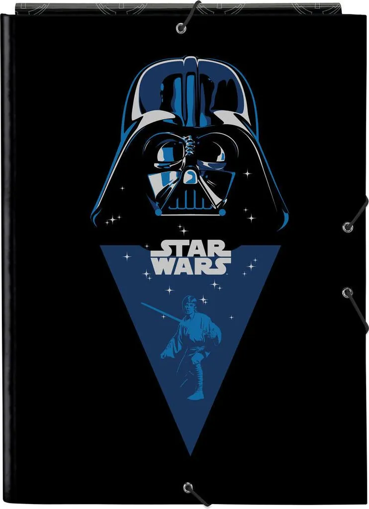 Reliure Star Wars Rebellion A4 Noire - Classeur Rigide Anneaux 25mm Fin