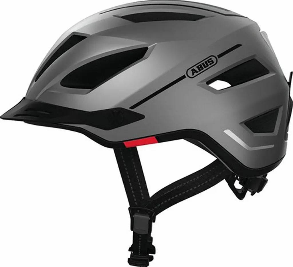 Casque vélo ville ABUS Pedelec 2.0 Argent - Idéal Trafic Urbain et VAE S