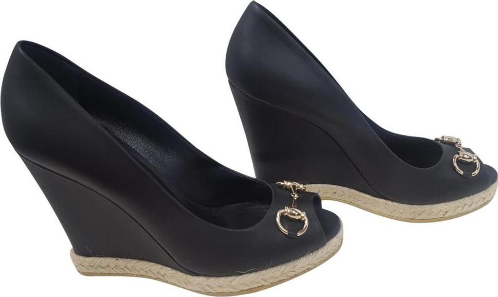 GUCCI Miro Soft Nero Damen Schuhe Schwarze Pumps Sandaletten Gr. 39