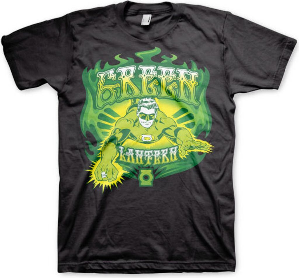 Green Lantern / Green Fire T-shirt - Large - Black