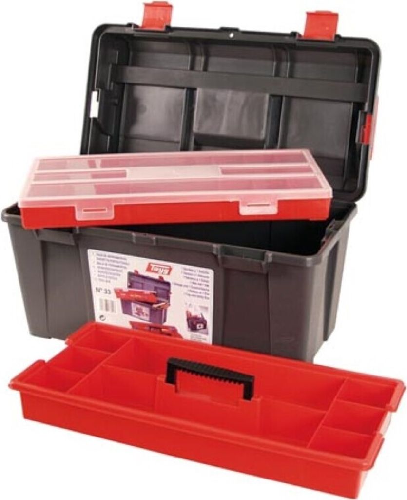 Tayg - Gereedschapskist - 480 X 258 X 255 Mm - Met bak en Productafbeelding 