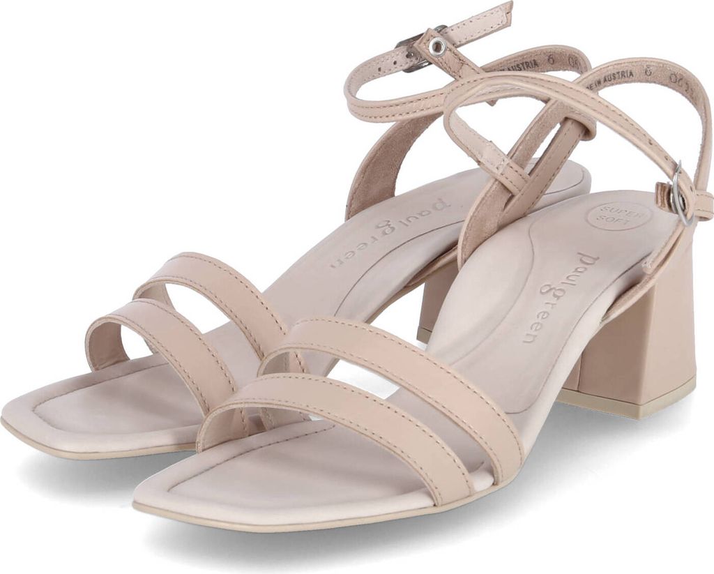 Paul Green Riemchensandaletten Damen 38362D37393337 Beige 40 1/2 EU