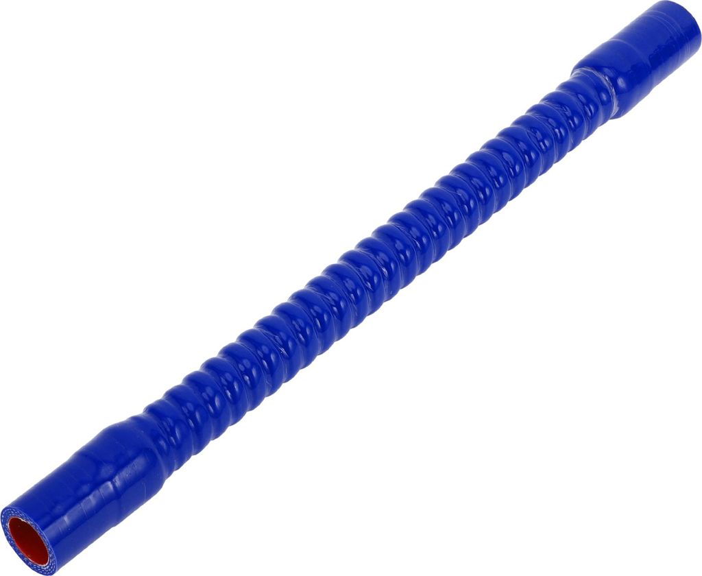 1 Stück 20mm 0,79" ID 400mm 15,75" Länge 0° Blau Rot Auto Gewinde Silikonschlauch Kühlmittelschlauch Universal