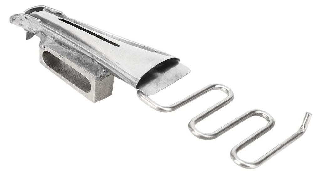Hochwertiger Metall-Hochkopf-Nähmaschinen-Zubehörteil für gebogene Kanten (Einlass 18 mm)