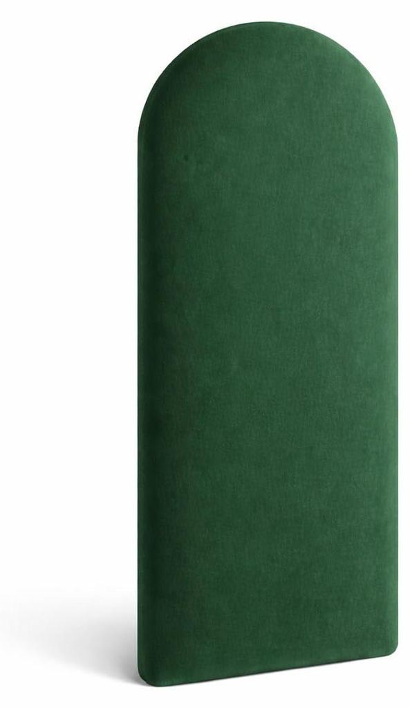 Angelo | Wandkissen - Wandpolster - 3D Wandpaneele Bett - 100x20 cm - dunkelgrün - Gepolstert Paneele Wand - ZAUN