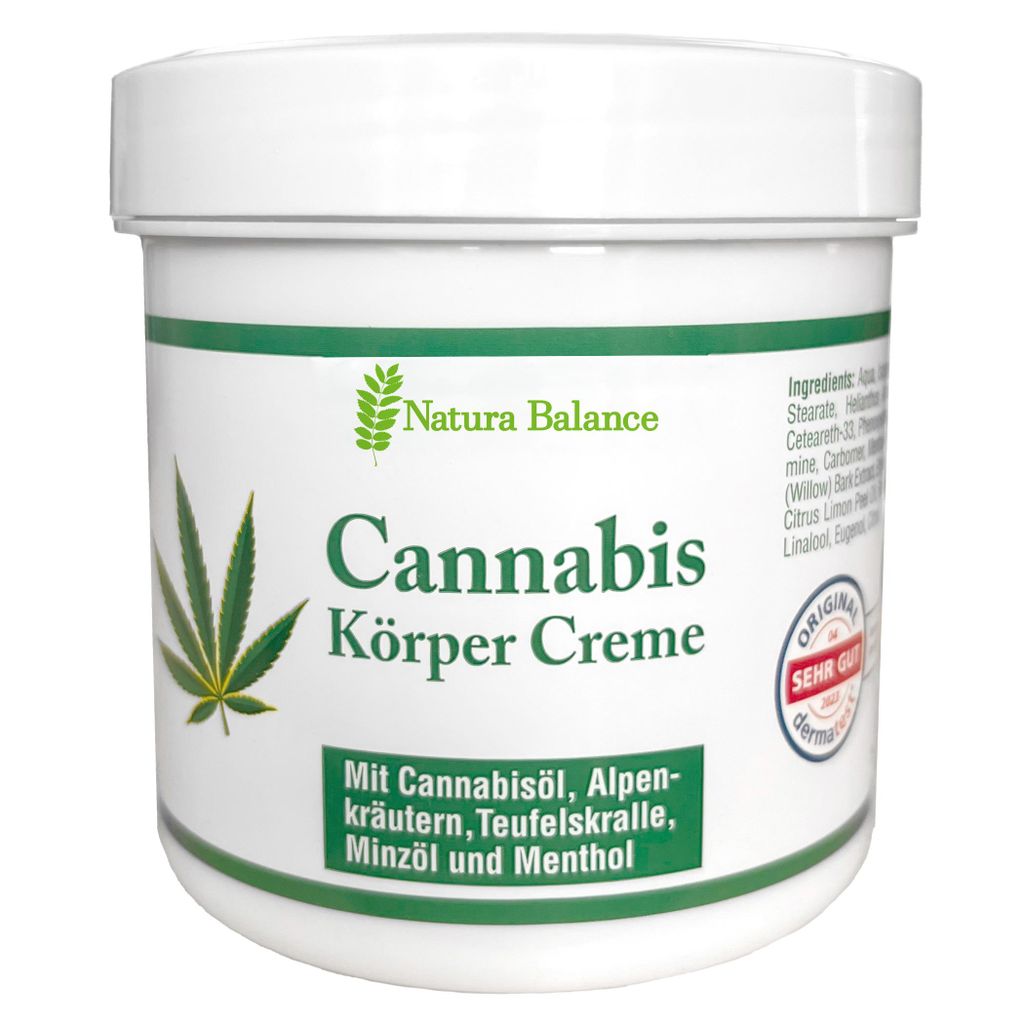 2 Dosen a 250ml Cannabis Hanf Creme Teufelskralle Produktbild 