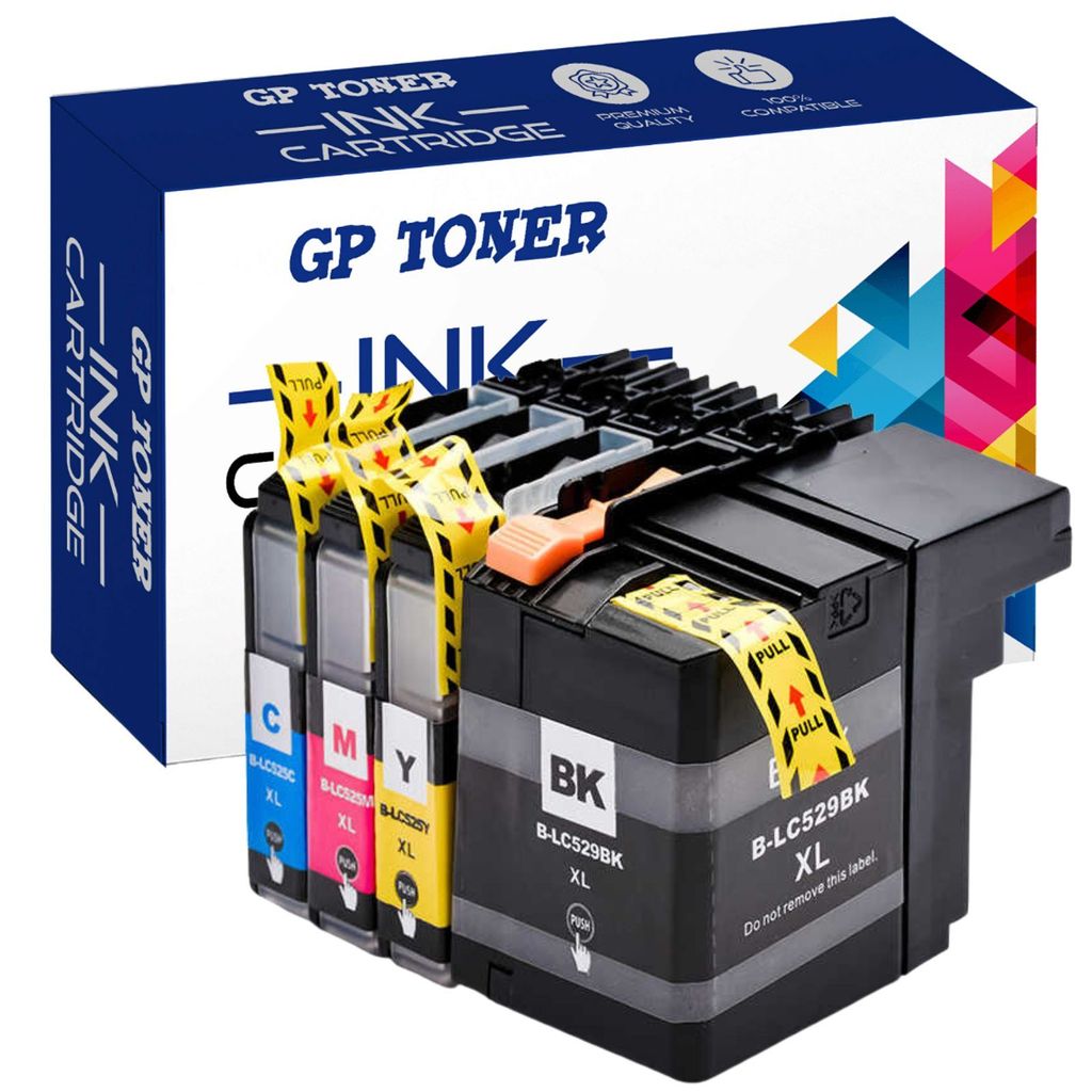 4x Tusze do Brother GP-B529 CMYK DCP-J100 Series MFC-J200 Zdjęcie produktu 