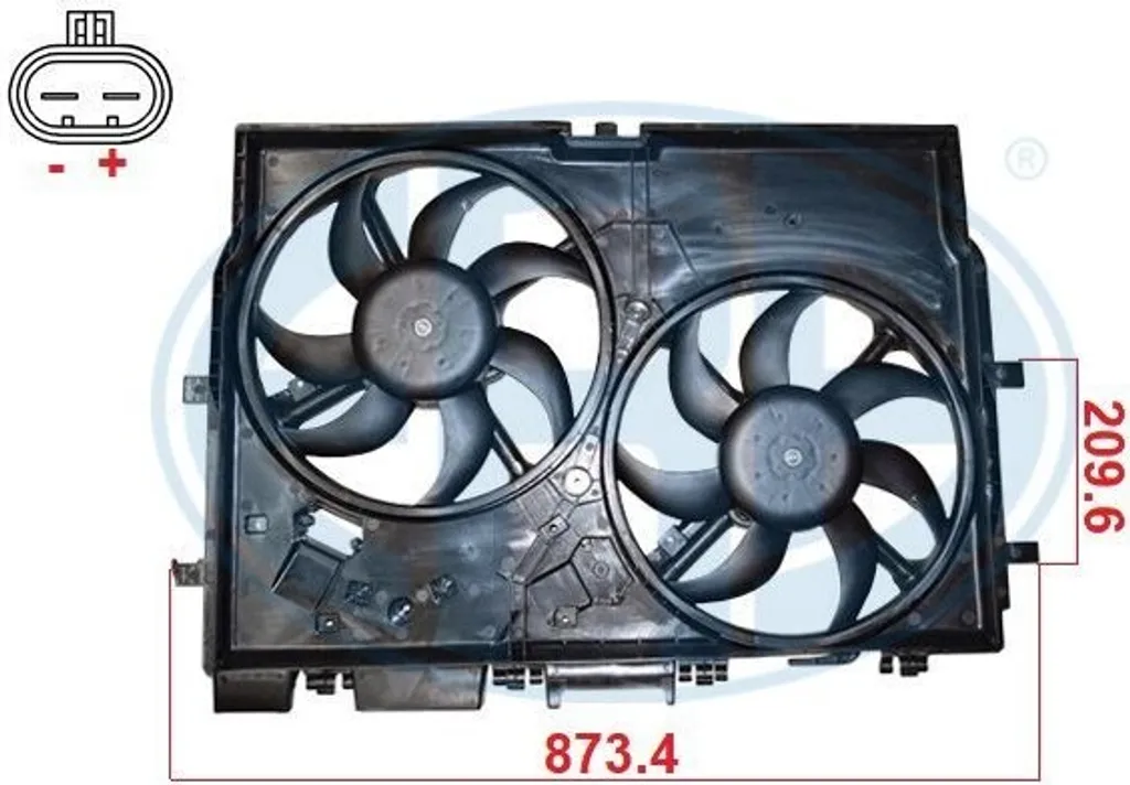 Ventilateur de radiateur contre surchauffe Ducato OE 1358062080